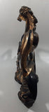 Vintage Anker Horse Running Copper Toned Ceramic Animal Sculpture Clock Made in Germany - Repaired Mane