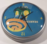 Rare 2003 Villemot Orangina Orange Carbonated Beverage 12 1/2" Diameter Round Wall Clock