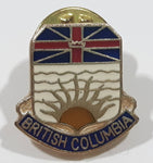 British Columbia Canada Coat of Arms Crest Enamel Metal Lapel Pin