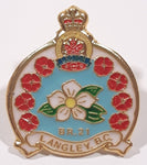 Royal Canadian Legion Branch 21 Langley, B.C. 1 1/8" x 1 1/4" Enamel Metal Lapel Pin