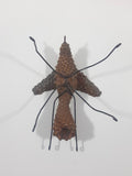 Yukon Mosquito Pine Cone and Wood Art Figure 5 1/4" Long