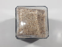 1 Cubic Inch Hawaiian Sand 2 1/2" Tall Square Glass Bottle