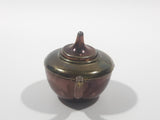 Vintage Teapot Kettle with Removable Lid Brass and Copper 1 1/2" Tall Miniature Dollhouse Size Furniture 75651 Made in England