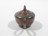 Vintage Teapot Kettle with Removable Lid Brass and Copper 1 1/2" Tall Miniature Dollhouse Size Furniture 75651 Made in England