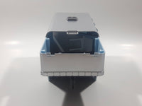 Breyer Animal Creations Horse Trailer Light Blue Plastic Die Cast Toy Car Vehicle Missing Part of Roof Cover