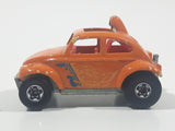 1988 Hot Wheels Color Racers Baja Bug Volkswagen VW Beetle Metallic Orange Brown To Yellow Die Cast Toy Car Vehicle