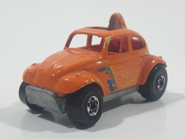 1988 Hot Wheels Color Racers Baja Bug Volkswagen VW Beetle Metallic Orange Brown To Yellow Die Cast Toy Car Vehicle