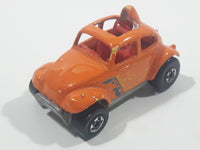 1988 Hot Wheels Color Racers Baja Bug Volkswagen VW Beetle Metallic Orange Brown To Yellow Die Cast Toy Car Vehicle