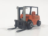 Vintage 1972 Lesney Products Matchbox Superfast No. 15 Fork Lift Truck Orange Die Cast Toy Car Warehouse Yard Machinery Vehicle