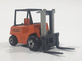Vintage 1972 Lesney Products Matchbox Superfast No. 15 Fork Lift Truck Orange Die Cast Toy Car Warehouse Yard Machinery Vehicle