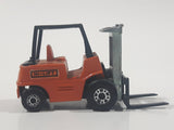 Vintage 1972 Lesney Products Matchbox Superfast No. 15 Fork Lift Truck Orange Die Cast Toy Car Warehouse Yard Machinery Vehicle