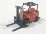 Vintage 1972 Lesney Products Matchbox Superfast No. 15 Fork Lift Truck Orange Die Cast Toy Car Warehouse Yard Machinery Vehicle