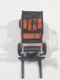 Vintage 1972 Lesney Products Matchbox Superfast No. 15 Fork Lift Truck Orange Die Cast Toy Car Warehouse Yard Machinery Vehicle