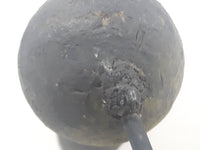 Antique Very Heavy 3 1/2" Cannonball Ball and Chain Ankle Cuff 18" Long