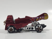 1996 Hot Wheels First Editions Dog Fighter Metalflake Red Die Cast Airplane Style Toy Car Vehicle