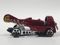 1996 Hot Wheels First Editions Dog Fighter Metalflake Red Die Cast Airplane Style Toy Car Vehicle