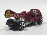 1996 Hot Wheels First Editions Dog Fighter Metalflake Red Die Cast Airplane Style Toy Car Vehicle