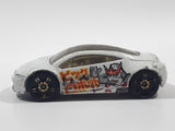 2006 Hot Wheels Sci-Fi Hiway Mitsubishi Eclipse Concept White Die Cast Toy Car Vehicle