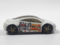 2006 Hot Wheels Sci-Fi Hiway Mitsubishi Eclipse Concept White Die Cast Toy Car Vehicle