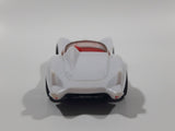 2008 Hot Wheels Mach 5 Speed Racer White Plastic Die Cast Toy Race Car Vehicle