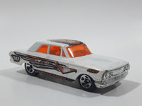 2003 Hot Wheels Serpent Cyclone Ford Thunderbolt White Die Cast Toy Muscle Car Vehicle