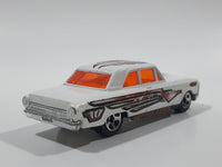 2003 Hot Wheels Serpent Cyclone Ford Thunderbolt White Die Cast Toy Muscle Car Vehicle