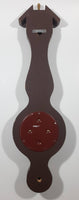 Vintage Gischard Banjo Style Wood Cased Weather Station Thermometer, Barometer Hygrometer Made in Germany