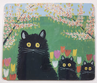 Art Gallery of Nova Scotia Maud Lewis 1903-1970 Three Black Cats Private Collection 2 1/2" x 3" Thin Fridge Magnet