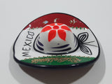 Puerto Vallarta Mexico Flag Colored Sombrero 2 1/2" x 2 3/4" Clay Pottery Fridge Magnet