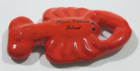 Prince Edward Island Red Lobster Shaped 1 7/8" x 3 1/4" Clay Pottery Fridge Magnet