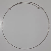 Ball End Wrap Around Metal Necklace 15" Long