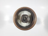 Pedestal Style Wood Candle Stick Holder 9 1/4" Tall