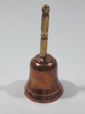 Chile Copper Bell with Drill Bit Style Handle 4 1/4" Tall Missing The Clapper