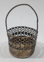 Miniature Small Metal Ornate Basket