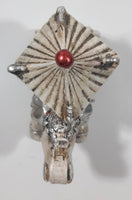 Decorated Indian Elephant with Howdah 5 1/2" Long Resin Sculpture Ornament