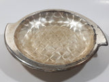 Vintage Vikana Electroplated Brass Silver Metal Candy Nut Dish