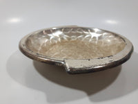 Vintage Vikana Electroplated Brass Silver Metal Candy Nut Dish