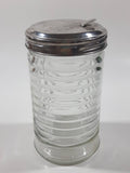 Vintage Ring Ribbed Glass Sugar Dispenser 5 1/4" Tall