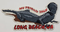 Real Time My Friend Jake Long Beach, WA 2 3/4" x 5 1/8" Rubber Fridge Magnet