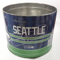 Seattle Seahawks NFL Football Team Popcorn Large 9" Wide Tin Metal Canister NO LID