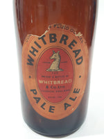 Vintage 1950s Whitbread Pale Ale Beer 9" Tall 9.6 oz Brown Amber Glass Bottle London, England