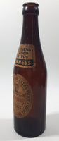 Vintage Guinness Foreign Extra Stout St James's Gate Dublin "Guinness is Good For you" 9" Tall Brown Amber Glass Beer Bottle Dublin Ireland