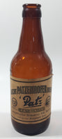 Rare Vintage Schulrheiss Patz Aecht Patzenhofer Bier 7 1/2" Tall Brown Amber Glass Beer Bottle Berlin, Germany