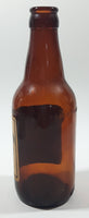 Rare Vintage Schulrheiss Patz Aecht Patzenhofer Bier 7 1/2" Tall Brown Amber Glass Beer Bottle Berlin, Germany