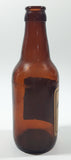 Rare Vintage Schulrheiss Patz Aecht Patzenhofer Bier 7 1/2" Tall Brown Amber Glass Beer Bottle Berlin, Germany