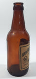 Rare Vintage Schulrheiss Patz Aecht Patzenhofer Bier 7 1/2" Tall Brown Amber Glass Beer Bottle Berlin, Germany