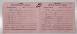 2010 2011 WHL Western Hockey League Starting Line-Up Vancouver Giants Vs Prince George Cougars, Brandon Wheat Kings, and Everett Silvertips Lot of 3 Game Papers Signed by Official Scorer Yellow/Pink