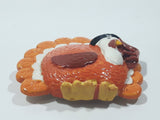 Thanksgiving Pilgrim Turkey Shaped 2" x 2 1/4" Resin Fridge Magnet