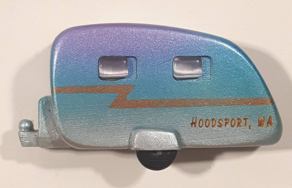 Swarovski Clay Critters Hoodsport, Washington Camper Trailer Shaped 1 5/8" x 3" Fridge Magnet