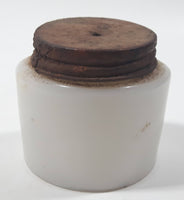 Antique Pond's Cold Cream Milk Glass Bottle 1 1/8" Tall